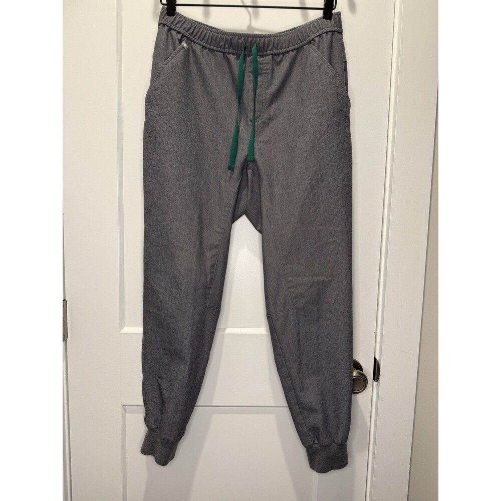 Figs Men M Short Tansen Jogger Scrub Pants Gray Drawstring Stretch Pockets Nurse